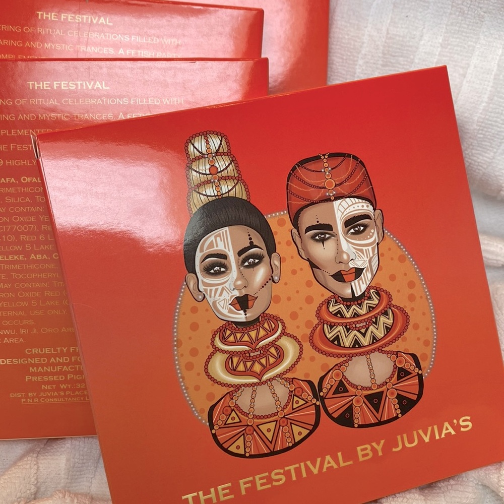 JUVIAS PLACE The Festival EYESHADOW PALETTE BOUTIQUE SEALED NEVER OPENED